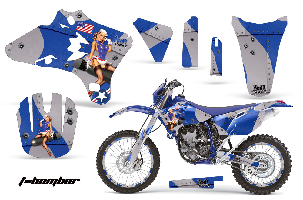 Yamaha YZ250F YZ450F 03-05 Graphic Kit TB BL NPs